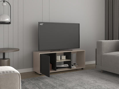 Rack Tv 50" Adel, Beige Y Negro