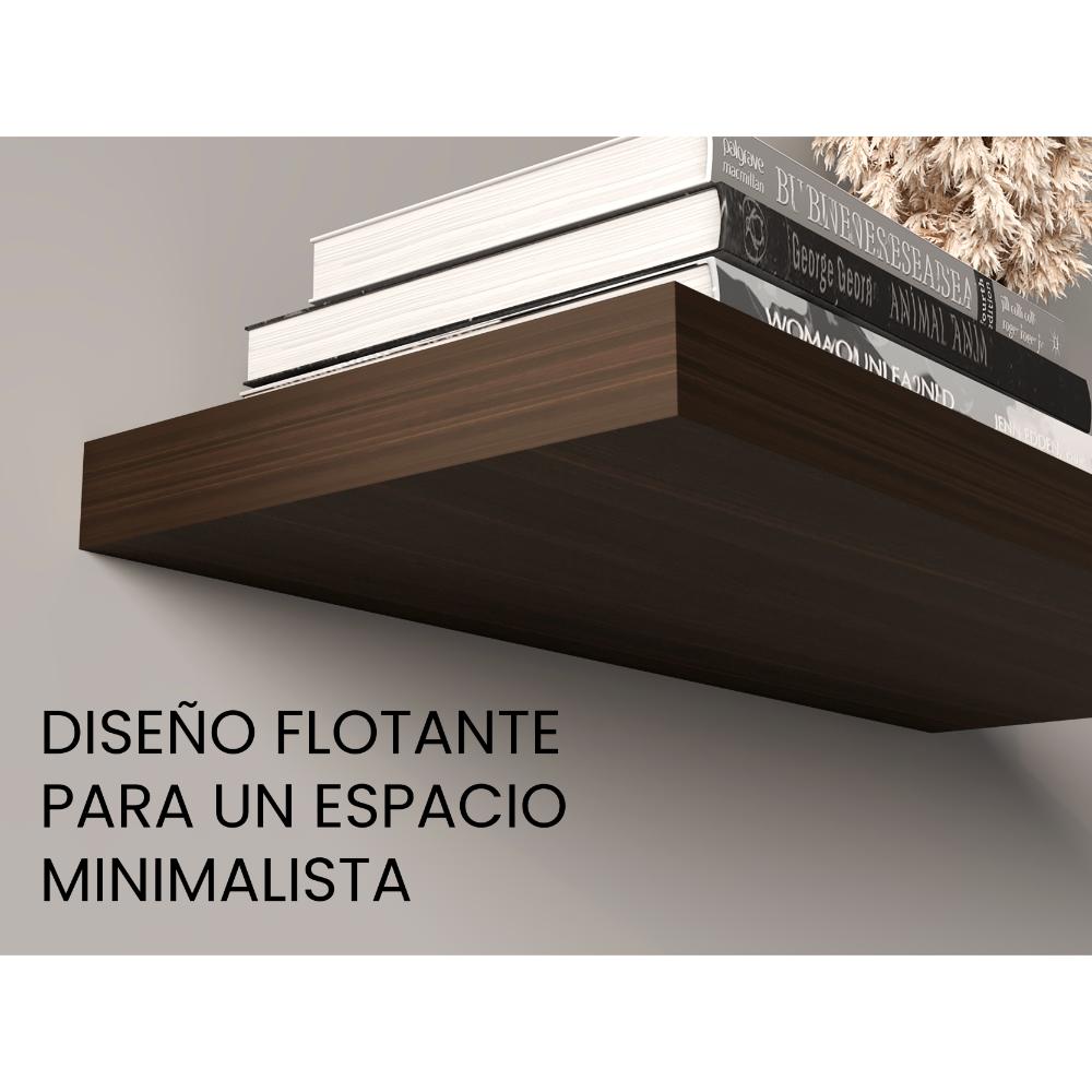 Repisa Flotante, Café Oscuro X1 Unidad