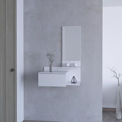 Mueble Recibidor Vienna, Recibidor Viena, Blanco, con un Cajón