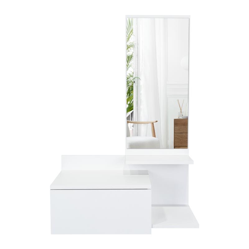 Mueble Recibidor Vienna, Recibidor Viena, Blanco, con un Cajón