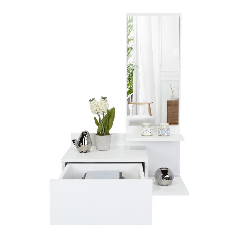 Mueble Recibidor Vienna, Recibidor Viena, Blanco, con un Cajón