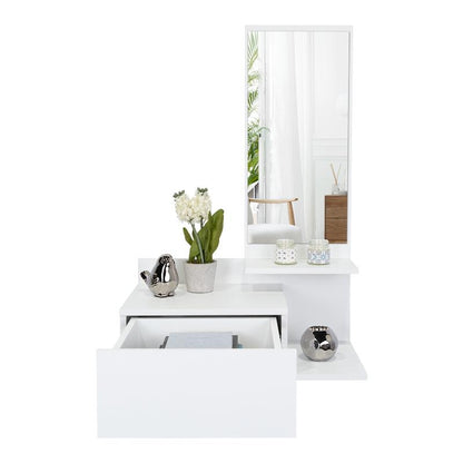 Mueble Recibidor Vienna, Recibidor Viena, Blanco, con un Cajón