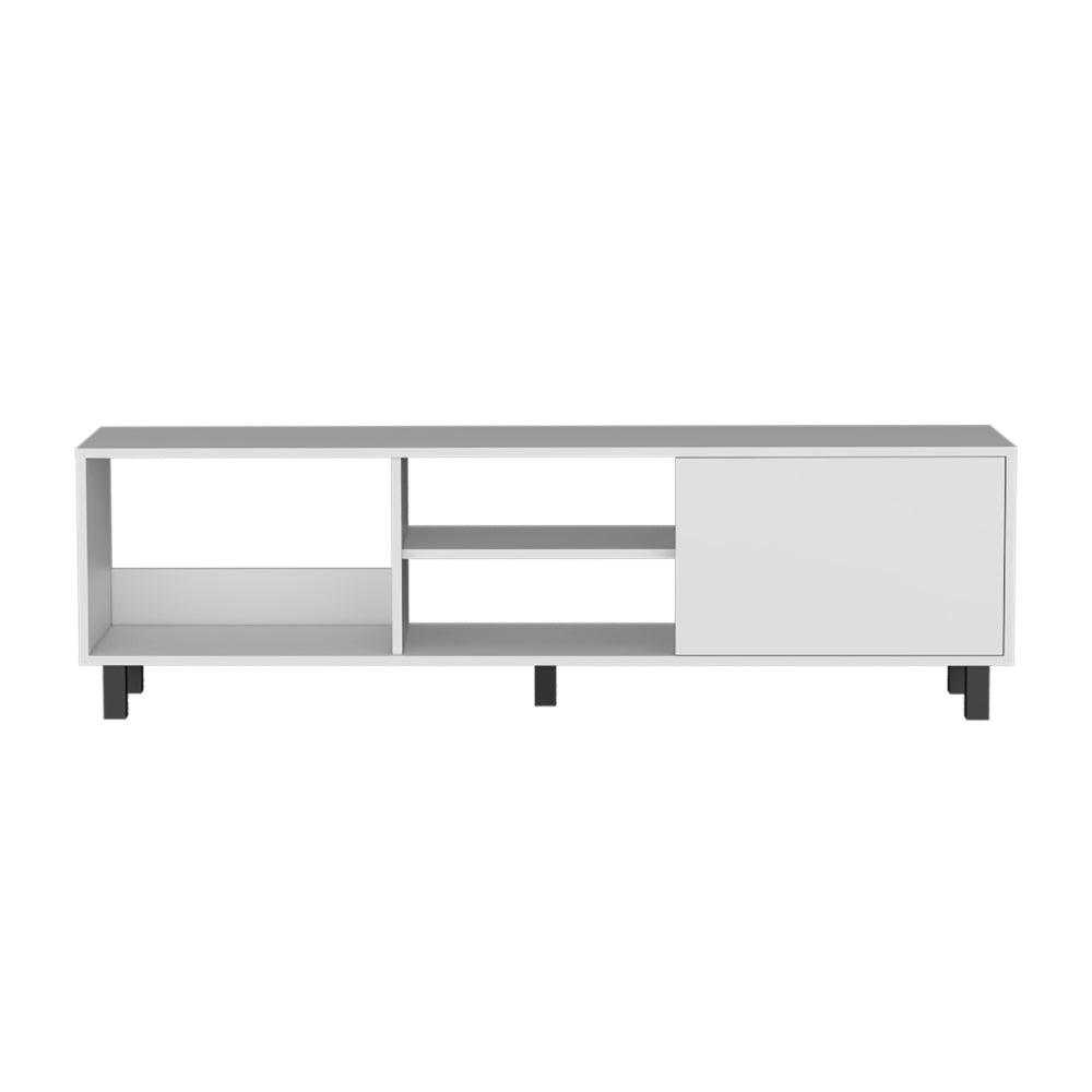 Rack Tv 65" Tunez Una Puerta, Color Blanco