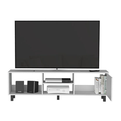 Rack Tv 65" Tunez Una Puerta, Color Blanco