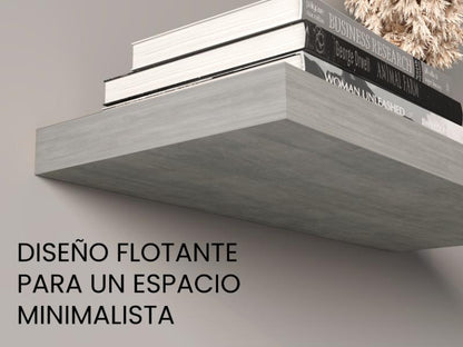 Repisa Flotante Maca ,  Gris Claro