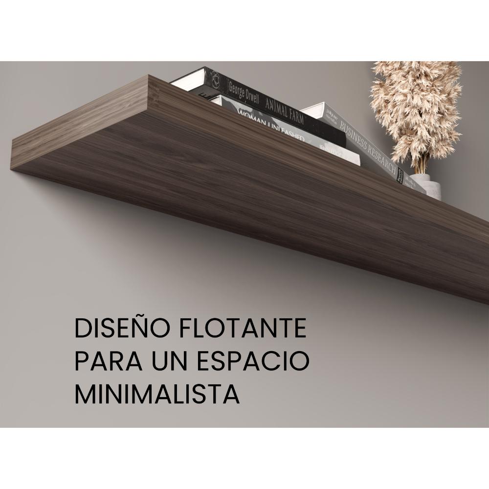 Repisa Flotante, Café Oscuro X1 Unidad