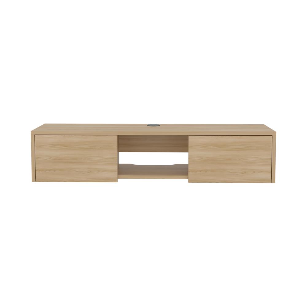 Rack Tv 65" Glen Multifuncional Piso O Flotante, Fresno Europeo (vista 7)