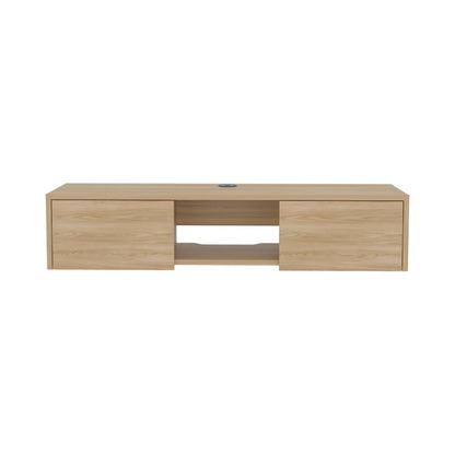 Rack Tv 65" Glen Multifuncional Piso O Flotante, Fresno Europeo (vista 7)
