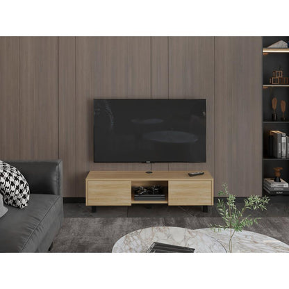 Rack Tv 65" Glen Multifuncional Piso O Flotante, Fresno Europeo
