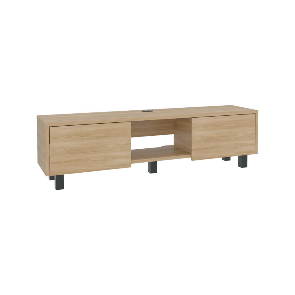 Rack Tv 65" Glen Multifuncional Piso O Flotante, Fresno Europeo (vista 3)