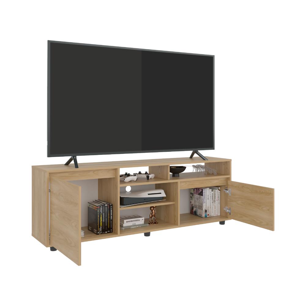 Rack Tv Pino, Fresno Europeo, Para Televisor Hasta 65 Pulgadas (vista 3)