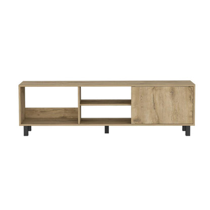 Rack Tv 65" Tunez Una Puerta, Color Macadamia
