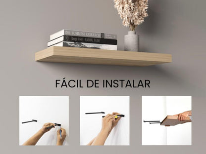 Repisa Flotante Maca, Beige