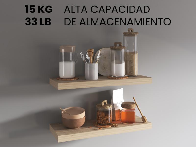 Repisa Flotante Maca, Beige