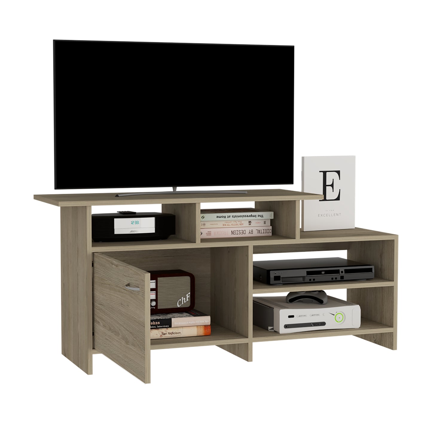 Mesa Para Tv Liena, Rovere, Para Televisor de 40 Pulgadas