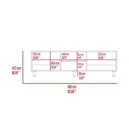 Mesa Para Tv Tunez, Wengue, Para Televisor Hasta 70 Pulgadas