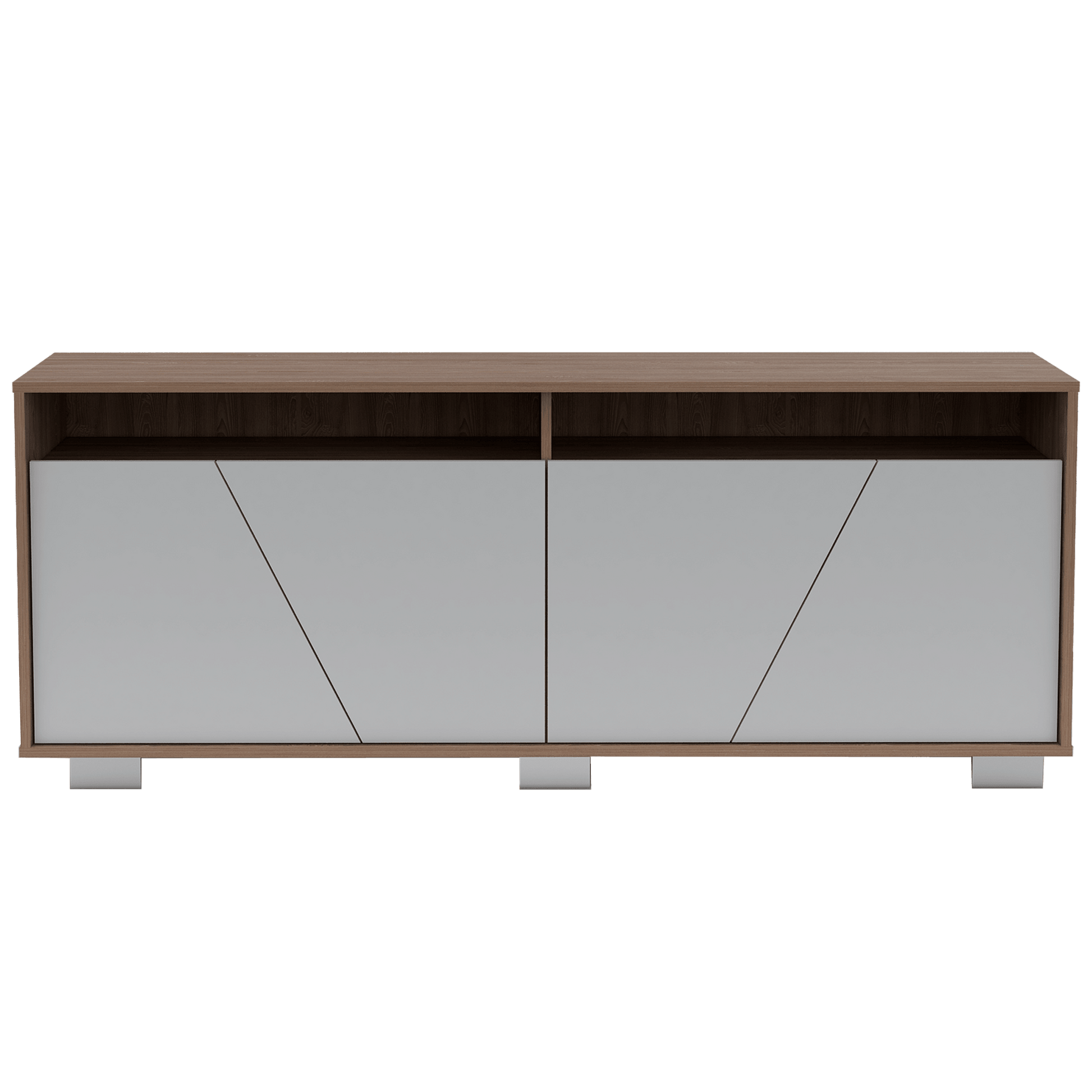 Mesa para TV Orus color Miel y Blanco para Sala.