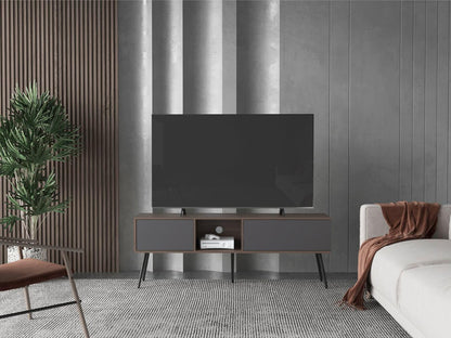 Mesa Para Tv Toronto, Milan y Plata Oscuro, Para Televisor Hasta 70 Pulgadas