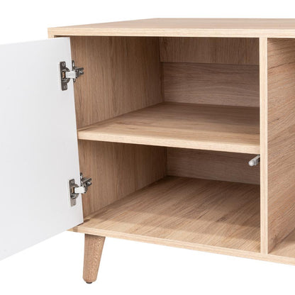 Mesa Para Tv Bored, Beige y Blanco, con Espacio Para Televisor de Hasta 60 Pulgadas (vista 10)