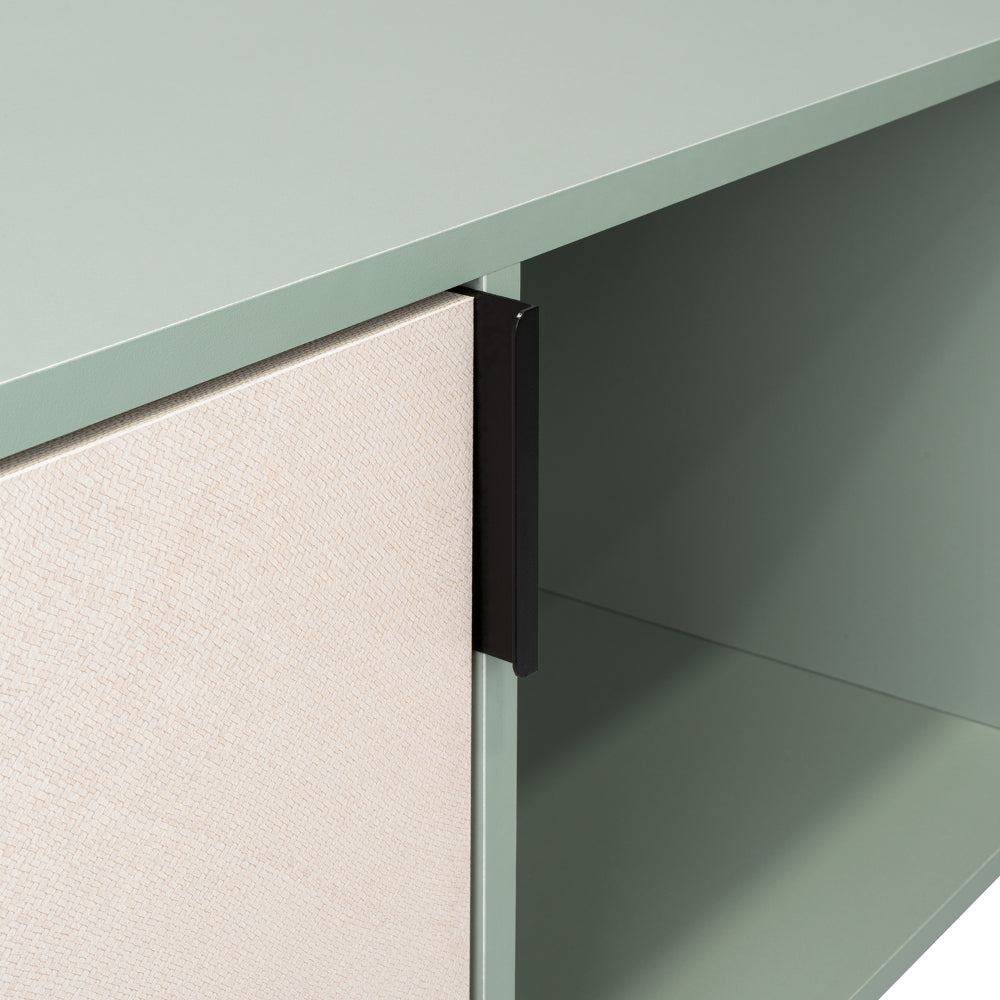 Rack Tv 65" Vulcan Una Puerta, Color Agave Y Toquilla