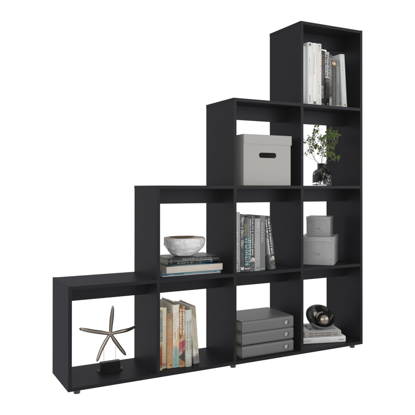 Biblioteca Forma Escalera, FM Furniture, Negro