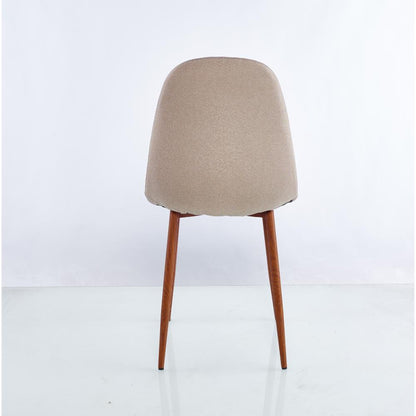 Silla Concept, Tapiz Café Claro y Pata Café Oscuro, con cuatro patas