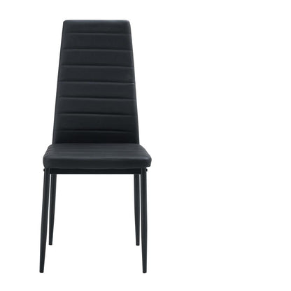Sillas Comedor Maxi X2, Negro, con estructura en acero