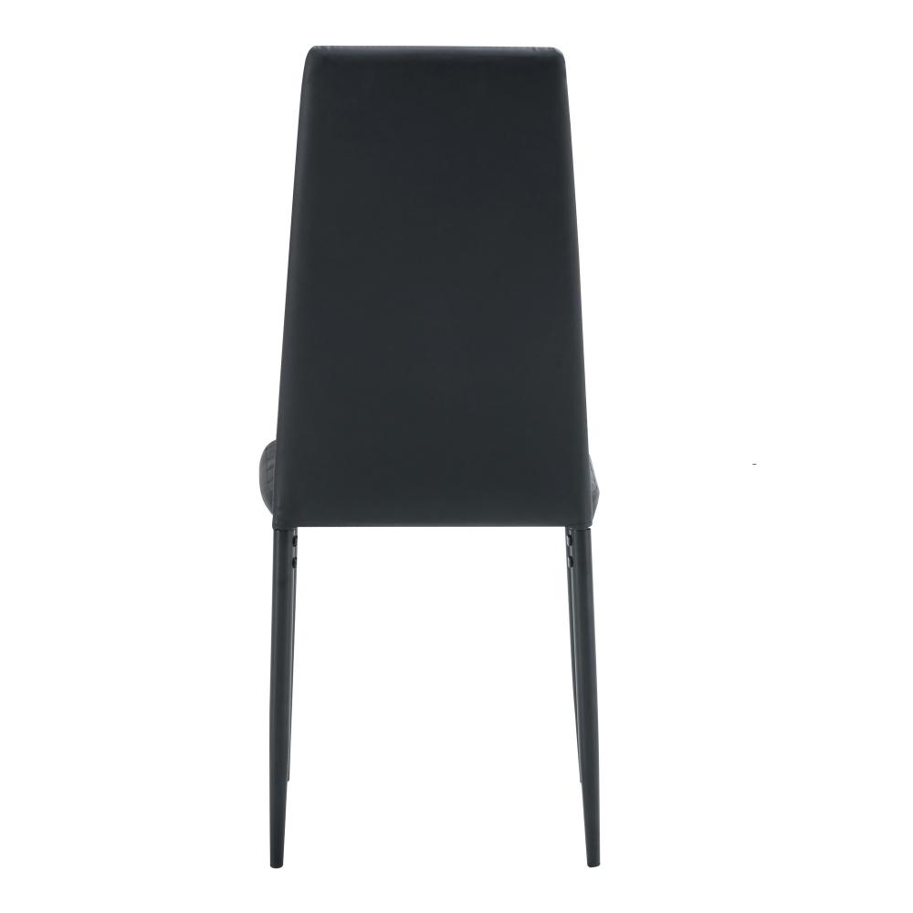 Sillas Comedor Maxi X2, Negro, con estructura en acero