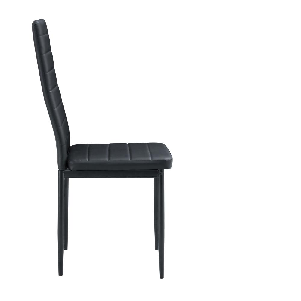 Sillas Comedor Maxi X2, Negro, con estructura en acero