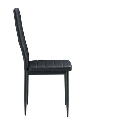Sillas Comedor Maxi X2, Negro, con estructura en acero