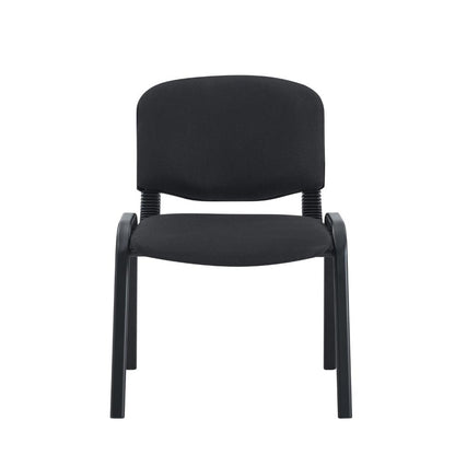 Silla Interlocutora, Negro, Con espaldar y diseño sencillo sin brazo paño x5