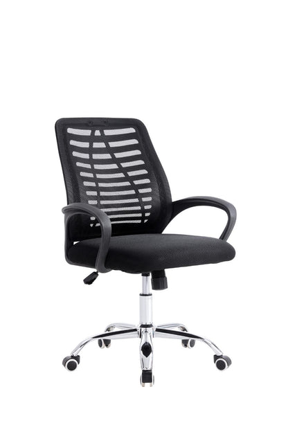 Silla de Escritorio Liz, Negro, cuenta con brazos y espaldar