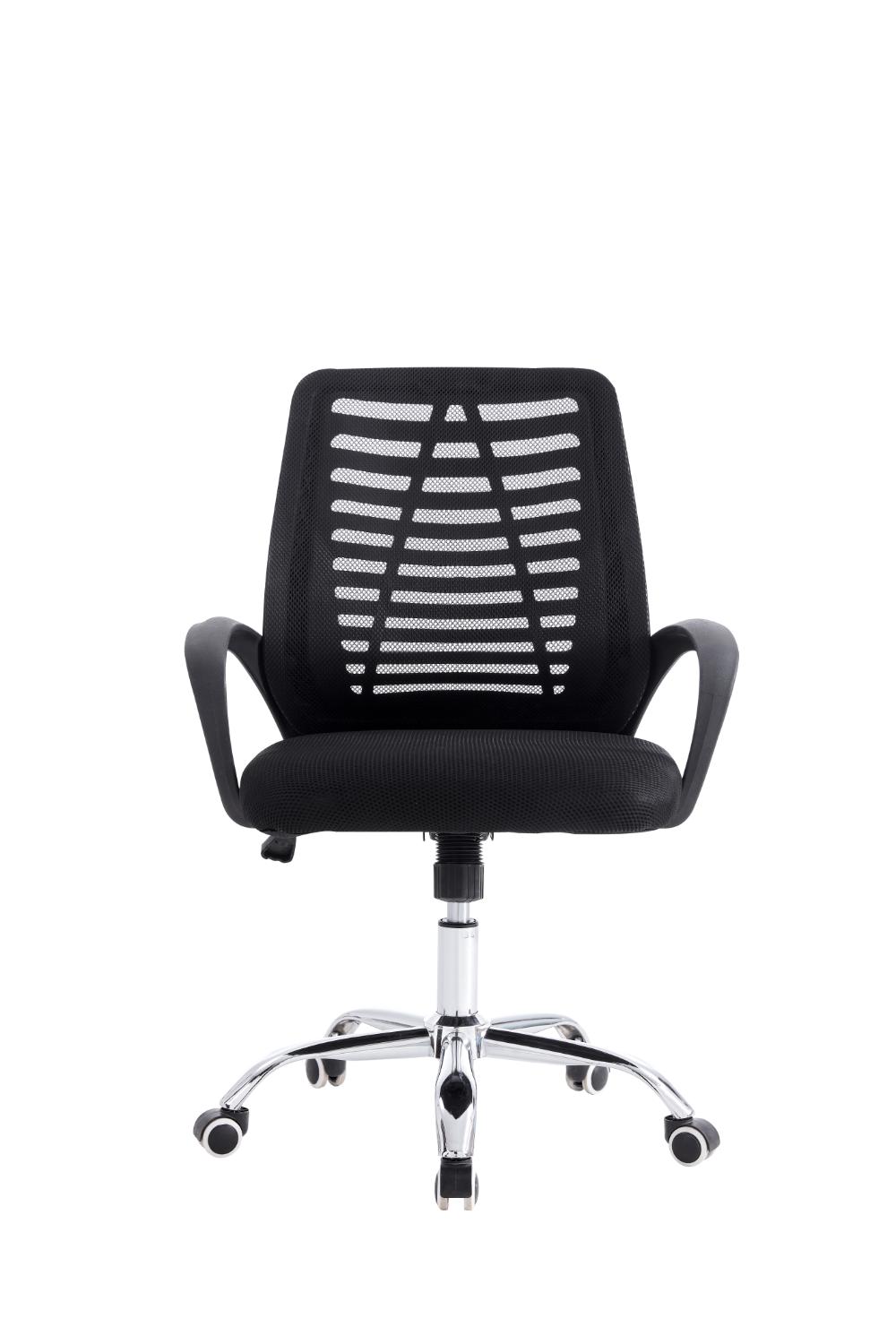 Silla de Escritorio Liz, Negro, cuenta con brazos y espaldar