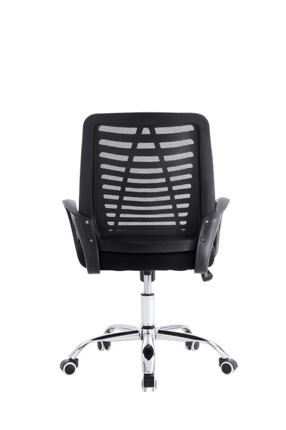 Silla de Escritorio Liz, Negro, cuenta con brazos y espaldar