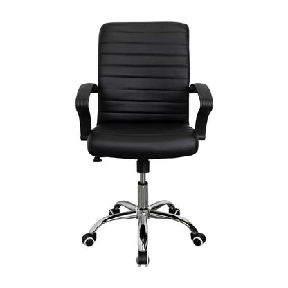Silla Oficina X-59B, Wengue, con Cómodo Espaldar y Rodachines