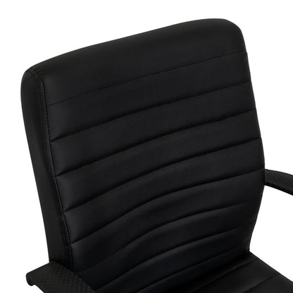 Silla Oficina X-59B, Wengue, con Cómodo Espaldar y Rodachines