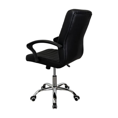 Silla Oficina X-59B, Wengue, con Cómodo Espaldar y Rodachines