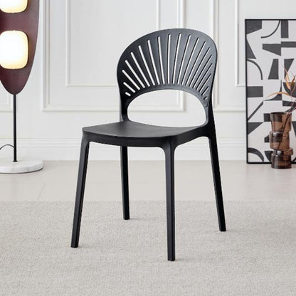 Silla Paraíso, Color Negro, con Espaldar y Diseño Moderno