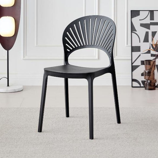 Silla Paraíso, Color Negro, con Espaldar y Diseño Moderno