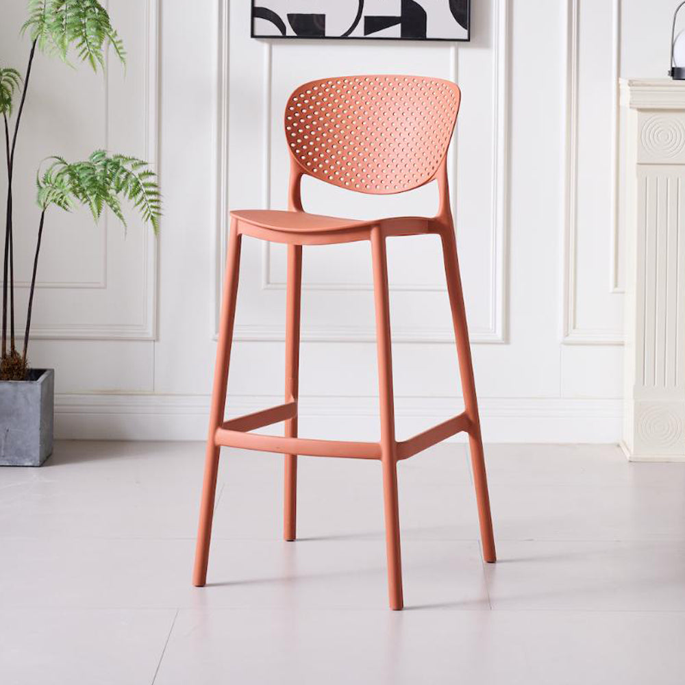 Silla para Bar Río, Color Terracota, Diseño Moderno