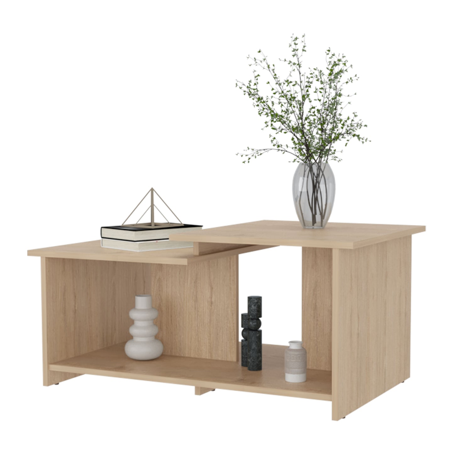 Mesa De Centro Rectangular, FM Furniture, Cafe Claro