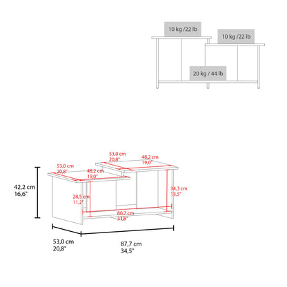 Mesa De Centro Rectangular, FM Furniture, Negro