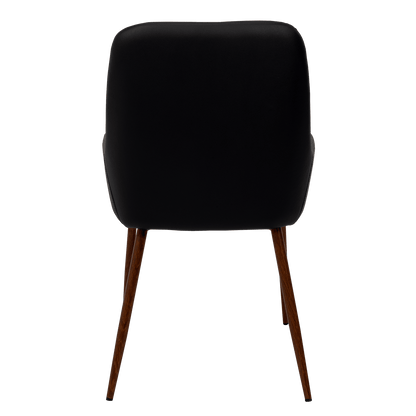 Sillas Clásicas Concept X2, Wengue y Café, con Cómodo Espaldar - VIRTUAL MUEBLES