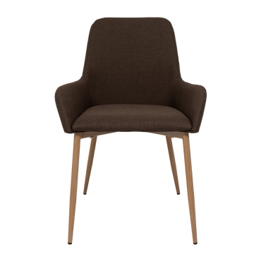 Sillas Clásicas Concept X2, Chocolate y Café Claro, con Cómodo Espaldar - VIRTUAL MUEBLES