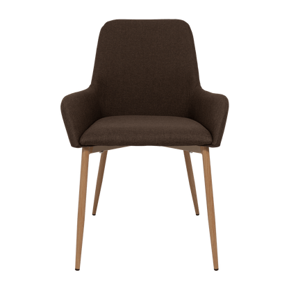 Sillas Clásicas Concept X2, Chocolate y Café Claro, con Cómodo Espaldar - VIRTUAL MUEBLES