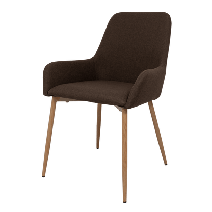 Sillas Clásicas Concept X2, Chocolate y Café Claro, con Cómodo Espaldar - VIRTUAL MUEBLES