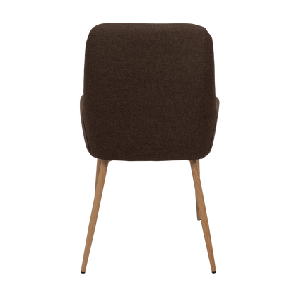 Sillas Clásicas Concept X2, Chocolate y Café Claro, con Cómodo Espaldar - VIRTUAL MUEBLES