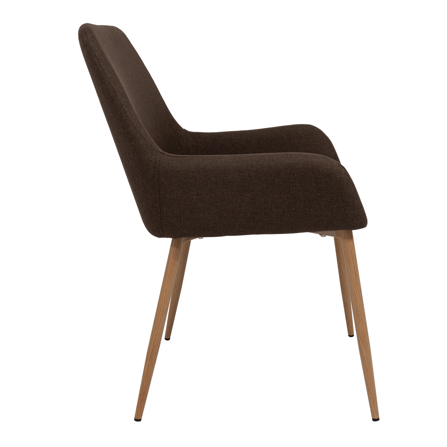 Sillas Clásicas Concept X2, Chocolate y Café Claro, con Cómodo Espaldar - VIRTUAL MUEBLES
