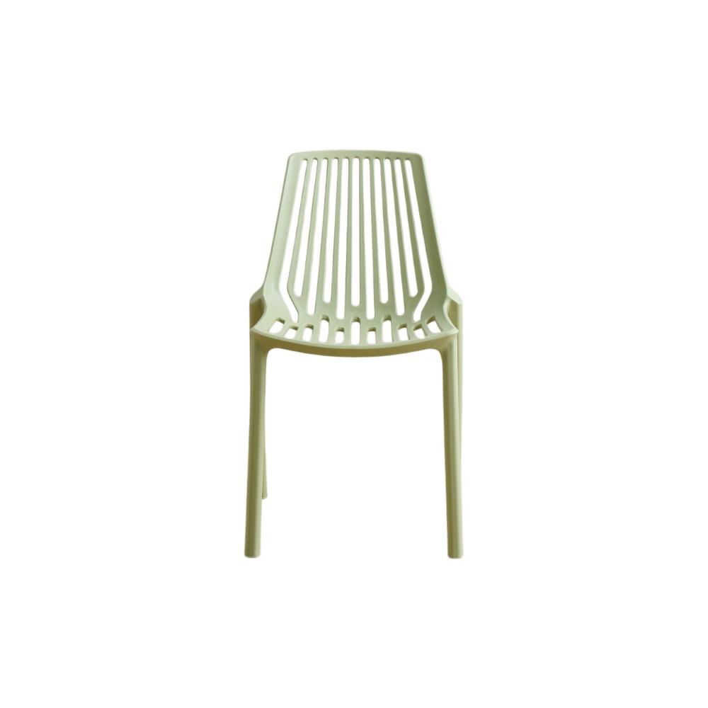 Silla Tanger, Verde Olivo, con espaldar y diseño moderno