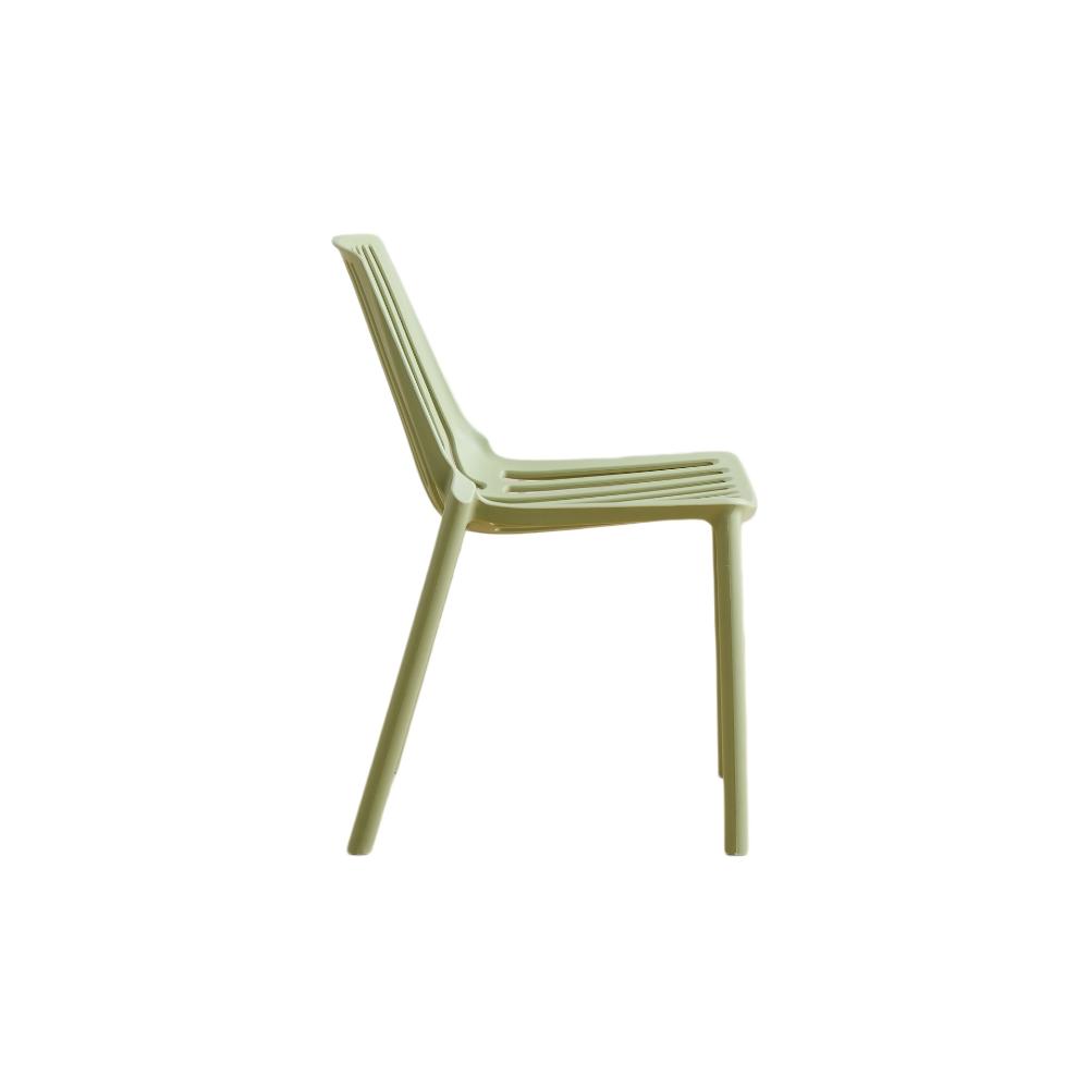Silla Tanger, Verde Olivo, con espaldar y diseño moderno